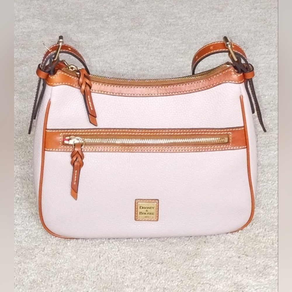 Dooney & Bourke Presley Oyster Pebble Leather. New Without Tag.